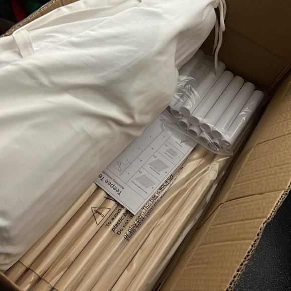 co Z play tent cotton white teepe - Picture 4 of 5